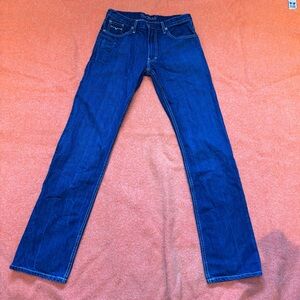 Kimes Ranch Men's Straight Jeans in Deep Blue Denim